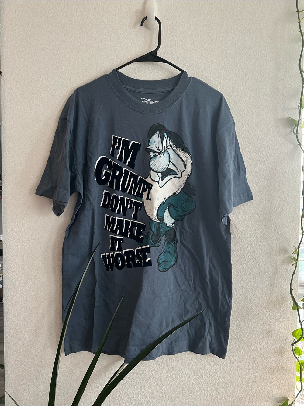 Disney Grumpy Graphic Cotton Tee (L) NWTs